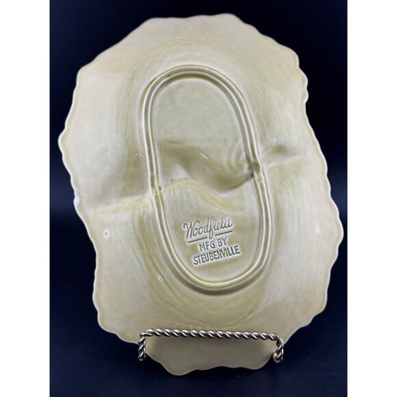 Woodfield Golden Fawn Two-Part Relish Dish by Steubenville - Picture 5 of 7